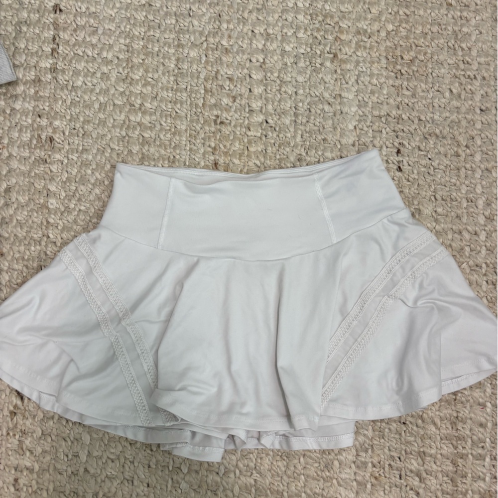 White free people skirt